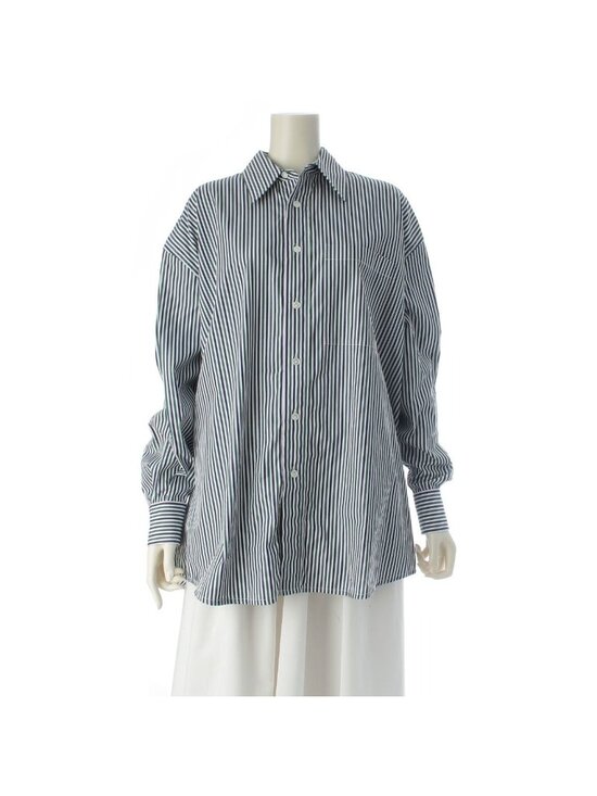Bottega Veneta Tops - Bottega Veneta Cotton Striped Oversize Long Sleeve Shirt Top Multi Color 34